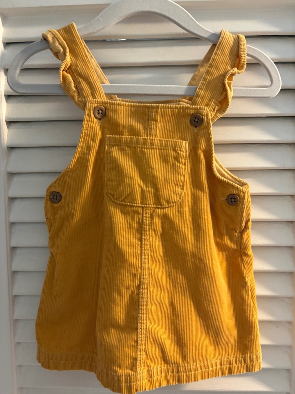 Carter's Corduroy Pinafore Dress with Ruffle Straps